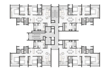 Rohan Ekam 4 BHK floor plan